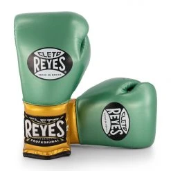 WBC X Cleto Reyes - Gloves With Laces / Green And Gold