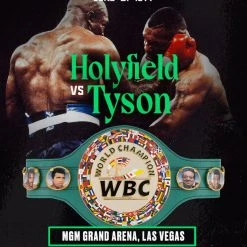 WBC Store WBC - Championship Belt "Historic Fights" Evander Holyfield Vs. Mike Tyson WBC Belts