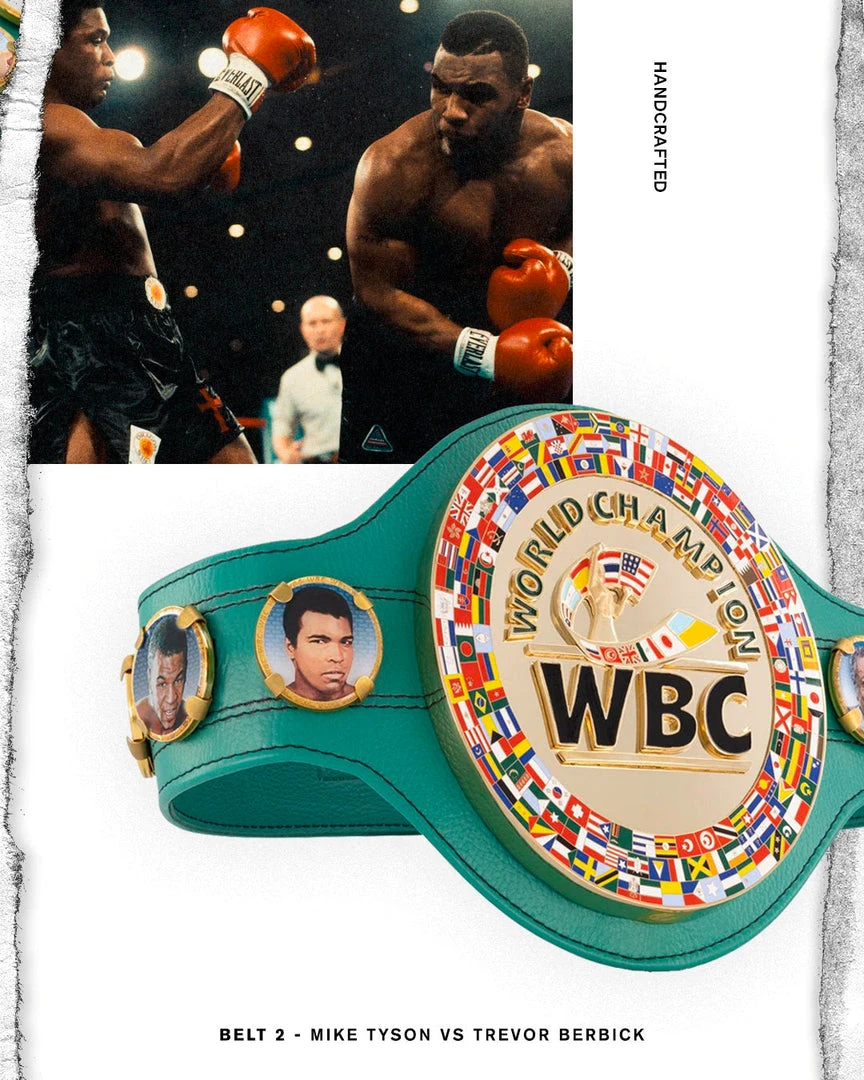 WBC Store WBC - Championship Belt "Historic Fights" Mike Tyson Vs. Trevor Berbick WBC Belts